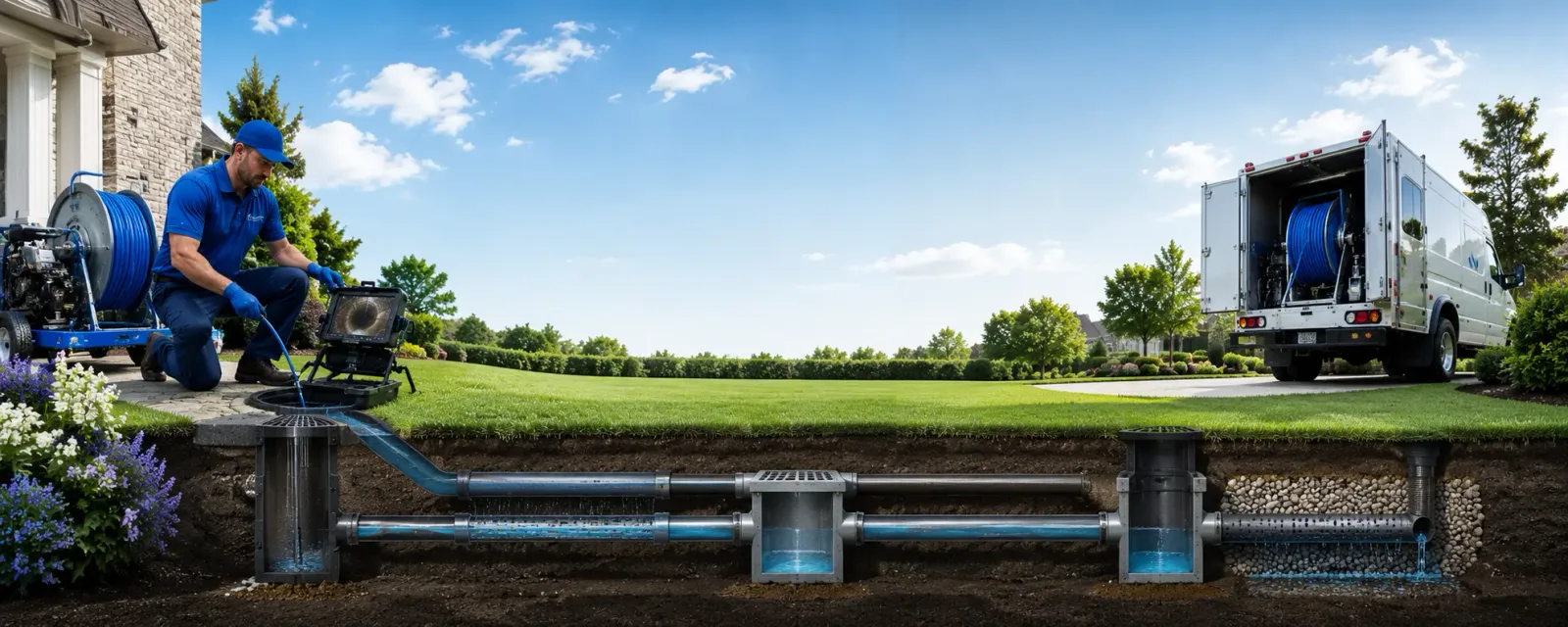 Outdoor drain cleaning information for Mitchells, VA
